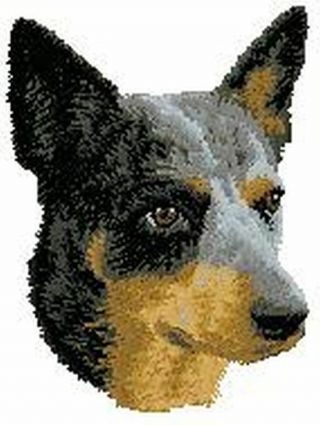Australian Cattle Dog,  Blue Heeler Embroidered Patch 3 " X 2.  5 "
