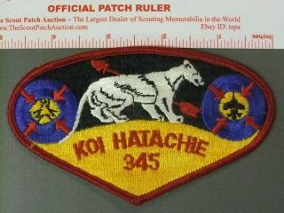 Boy Scout Oa 345 Koi Hatachie Lodge Flap 7745jj
