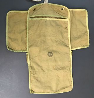Vintage Boy Scouts America Grooming Field Kit Canvas Rollup Bsa York City Ny