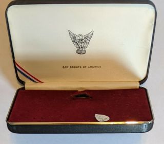 1970s Black Box Rounded Corners Eagle Scout Award Medal Boy Scouts Of America