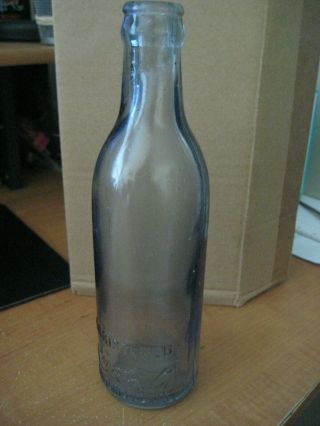 Vintage Light Blue Coca Cola Straight Side Base Script Bottle Bern N.  C.