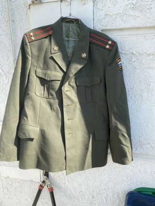 Vintage Ussr ?? Military Uniforms Jacket Tankman Colonel Captain Officer