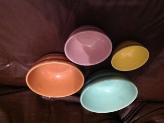 Bauer Beehive Set Of 4 Nesting Mixing Bowls 12 18 24 36 Vintage Made In The Usa