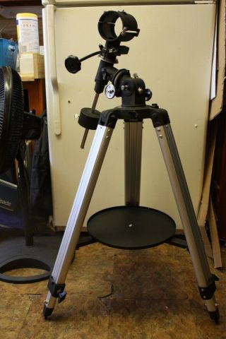 Vintage Meade Heavy Duty Equatorial Telescope Mount & Tripod for 80mm & others 2