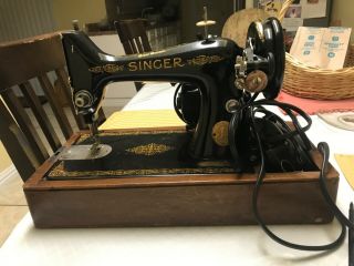 Vintage 1955 Singer 99k Sewing Machine Ek936272 Made In Great Britain