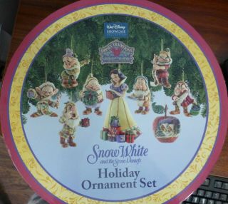 Jim Shore Snow White And The 7 Dwarfs Holiday Ornament Set Christmas Disney