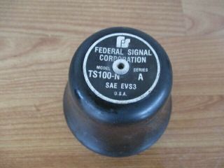 FEDERAL SIGNAL TS - 100 AMPLIFIER SIREN / PA REPLACEMENT CONE FS 100W POLICE FIRE 2