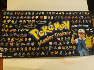 Vintage 1999 Pokemon Master Trainer Board Game.  Complete.