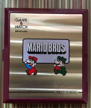 Vintage 1983 Nintendo Mario Bros Game And Watch Multi Screen - W/batteries