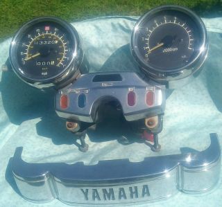 1984 Yamaha Virago Xv 700 Oem Gauge Cluster Speedometer Tach Vintage