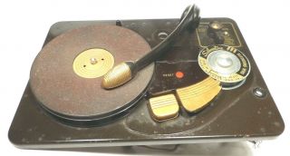 Vintage Silvertone Radio / Record / Wire Console 8103a: Mech W/ Cobra Tonearm