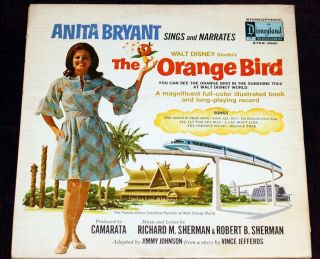 Walt Disney World Orange Bird Lp 1971 Sherman Brothers Anita Bryant Disneyland