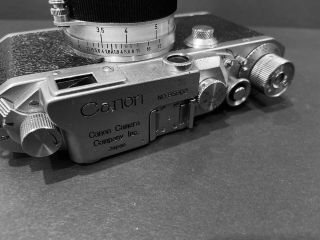 Vintage Canon IIIa Rangefinder Camera W 50mm F1.  8 L39 Len 2