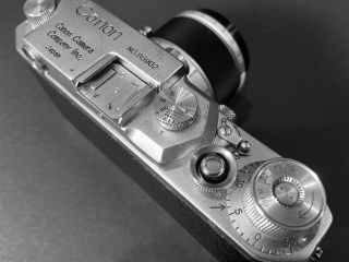 Vintage Canon IIIa Rangefinder Camera W 50mm F1.  8 L39 Len 3