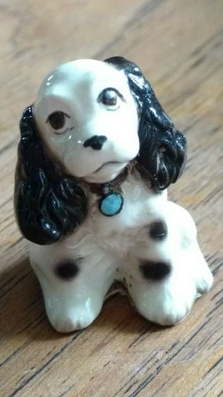 Vintage Hagen Renaker Butch Cocker Spaniel Dog Puppy Ceramic Miniature Animal