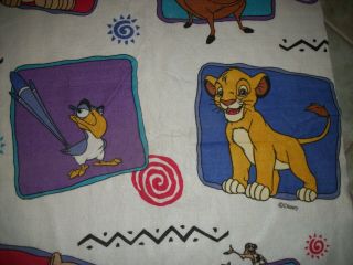 Vintage 1990s Disney The Lion King Blanket 71 " X 88 " Wpl 1675 - Brilliant Colors