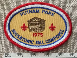 Vtg 1975 Housatonic Council Boy Scout Camporee Patch Putnam Park Bsa Camp Badge