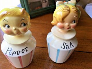 Vintage Lefton Pixie Salt & Pepper Shakers