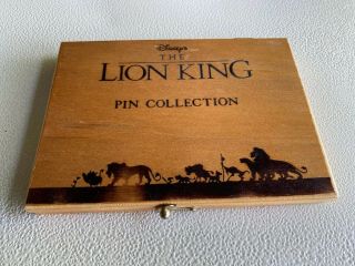 Disney The Lion King Wood Box Set 6 Pins - Scar Simba Rafiki Timon Pumbaa Nala 2