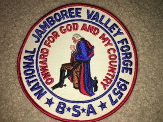 Boy Scout Bsa 1957 Valley Forge Pennsylvania National Jamboree Jacket Patch