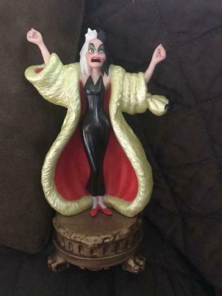 Walt Disney Cruella Deville Porcelain Figurine 101 Dalmatians Vintage