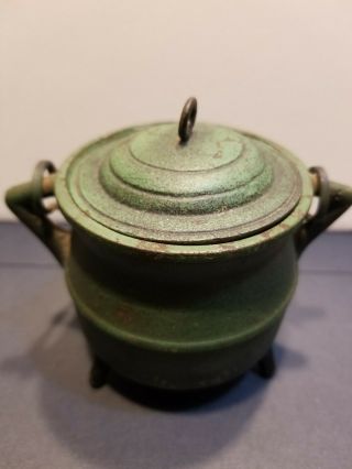 Vtg Bronze Chinese Asian Footed Bowl Cauldron Pot Incense Burner