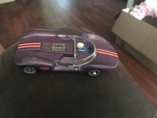 Vtg Cox Lil Cucaracha Slot Car 1/32 Scale 5 " Purple Metallic -