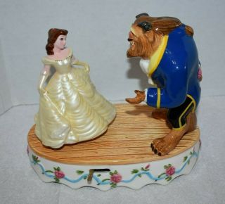 Disney Schmid Beauty And The Beast Porcelain Music Box Tale As Old Time Dance