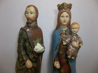 Vintage Kurt S Adler HOLY FAMILY Joseph Mary Baby Jesus NATIVITY 12.  75 