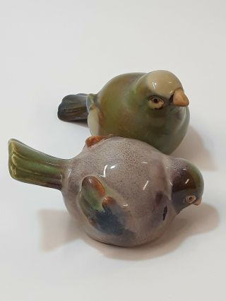 2 Vintage Porcelain Birds Figurines