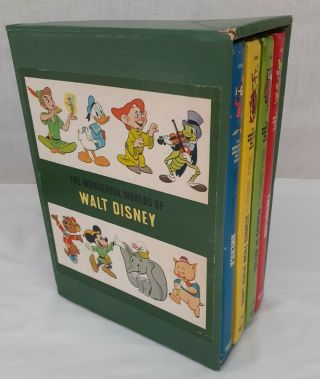 53 Year Old Vintage Disney 4 Book Set The Wonderful World Of Walt Disney 1965