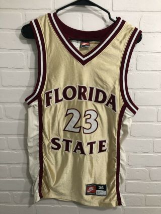James Collins 23 Florida State Seminoles Fsu Vtg Sewn Nike Jersey Adult Sz 36