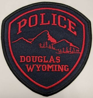 Douglas Wyoming Police Patch Wy Sheriff Enforcement Safety Patrol Agency Bureau