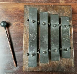Vintage Deagan Chicago Chimes Dinner Bell Railroad Dining Car Wall Xylophone