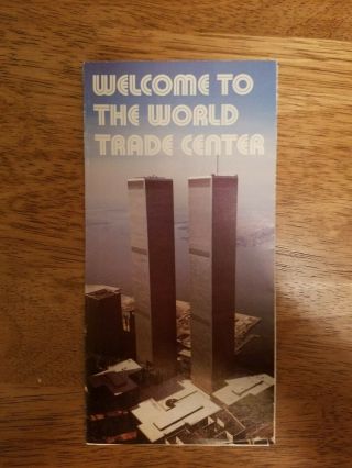 Vintage 1970s Welcome To The World Trade Center Brochure Pamphlet