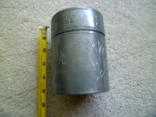 Fine Antique Chinese Pewter Tea Caddy Made In Fujian