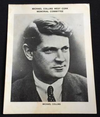 Michael Collins Mícheál Ó Coileáin Ira Hero Vintage 1950s Memorial Card
