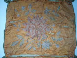 Antique 19th Century Chinese Embroidered Silk Panel 2