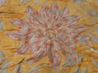 Antique 19th Century Chinese Embroidered Silk Panel 3