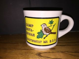 Vintage Boy Scouts Of America Mugs Galena Ulysses S.  Grant Camp Rota Kiwan
