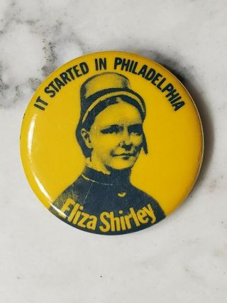 Vintage Eliza Shirley Salvation Army Founder Started Philadelphia Pa Button