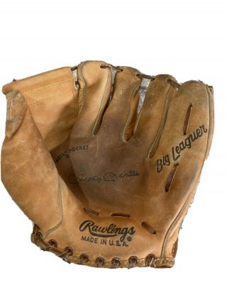Vintage 1950’s Mickey Mantle Big Leaguer Rawlings Baseball Glove Nr