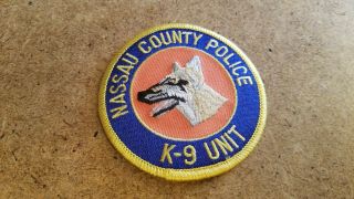 Nassau County Police K - 9 Unit Patch Long Island York