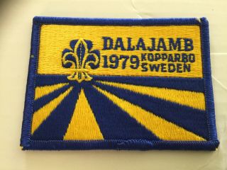 1979 World Jamboree Sweden Embroidered Pocket Patch - W