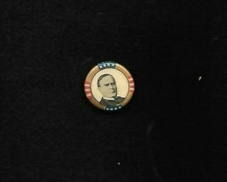 William Mckinley 7/8 In Gold Stars And Stripes W/whitehead And Hoag