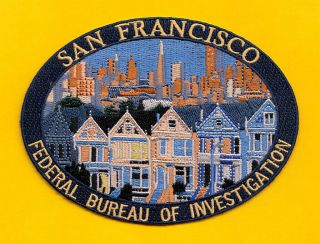 C18 2 Gman Fbi San Francisco California Atf Dea Federal Police Patch Skyline