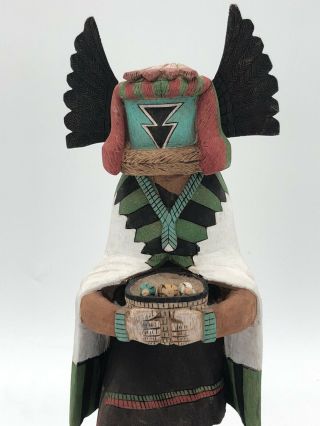 Vintage Hopi Crow Mother Doll Signed By D.  Adams 2