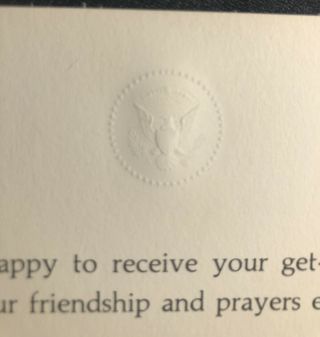 May 1981 President RONALD REAGAN Thank You Card ASSASSINATION ATTEMPT Postcard 3