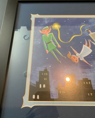 Disney Peter Pan and Tinkerbell 55th Anniversary Matted Print by Amanda Visell 3