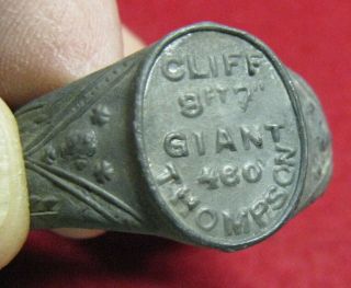Vintage Cliff Thompson The Giant Sideshow Souvenir Ring